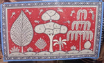 Forest Life Pattachitra painting for sale