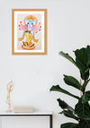 Ganesha Kalighat Painting by Manoranjan Chitrakar for sale