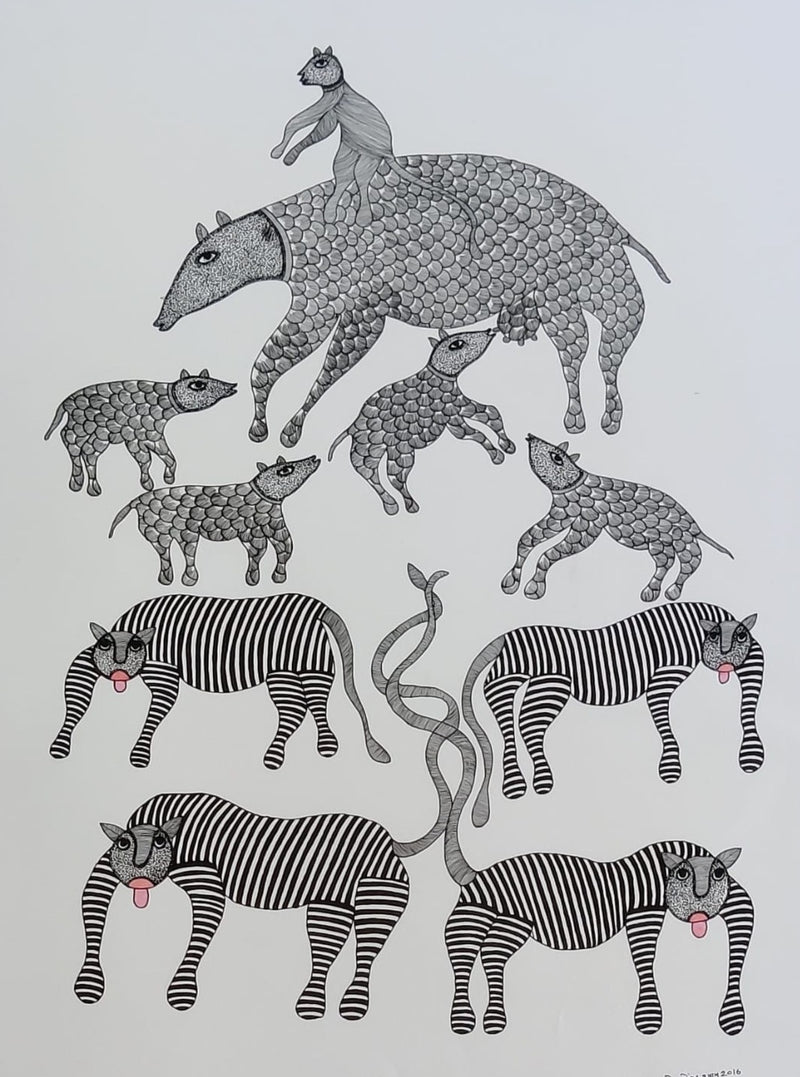 Buy beautiful gond painting