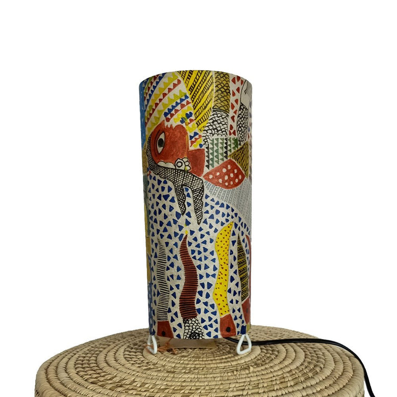 Her Hopes, Madhubani handpainted lamp-