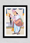 Honeymoon Kalighat Painting by Manoranjan Chitrakar