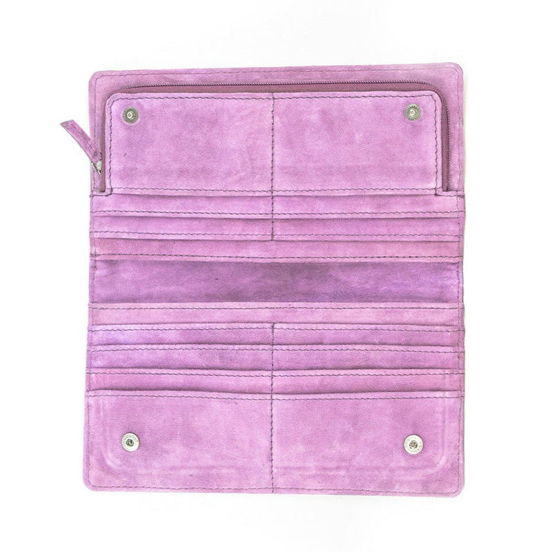  handpainted purple wallet for sale