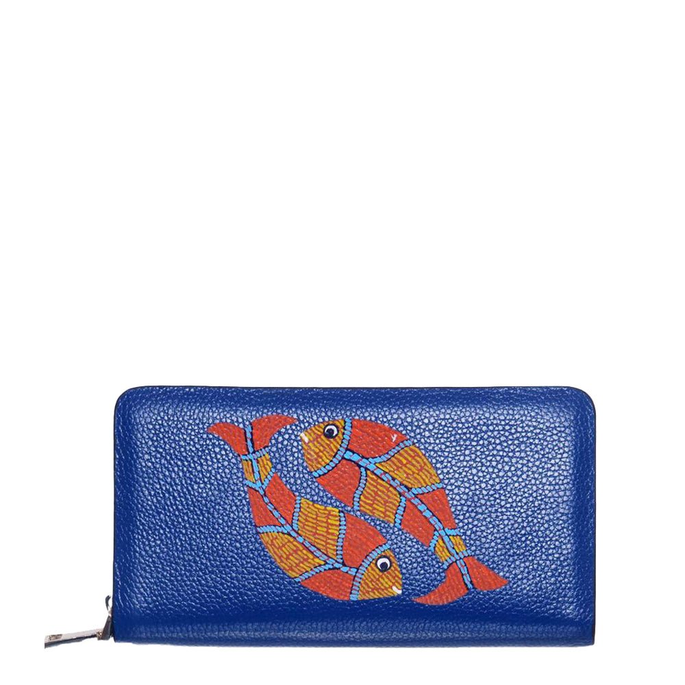 The Waters Of Purity Blue Grain Wallet