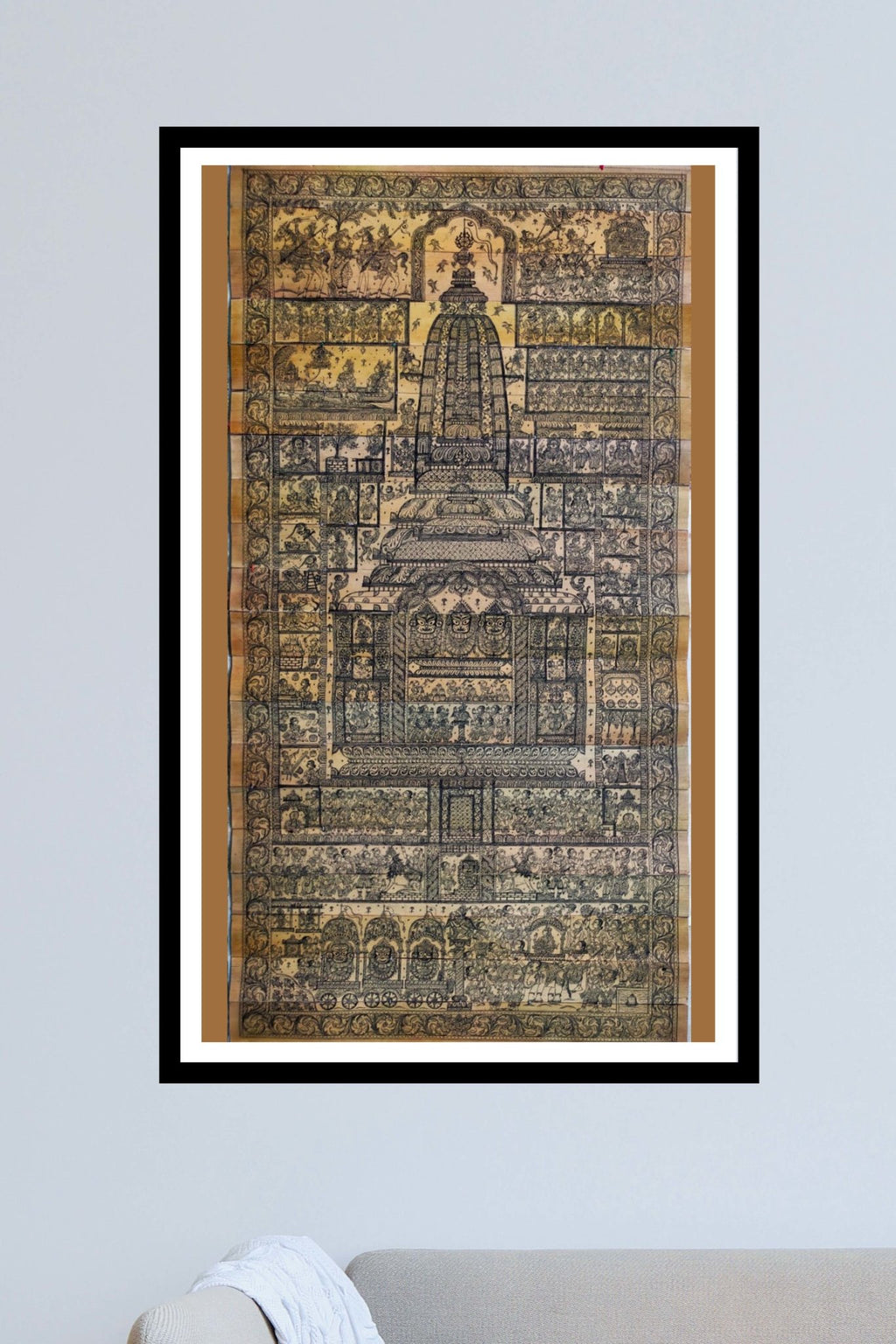 Jagannath Temple Pattachitra Art for sale