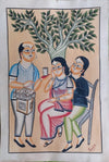 Jhalmuri: handpainted in Kalighat style by Manoranjan Chitrakar-