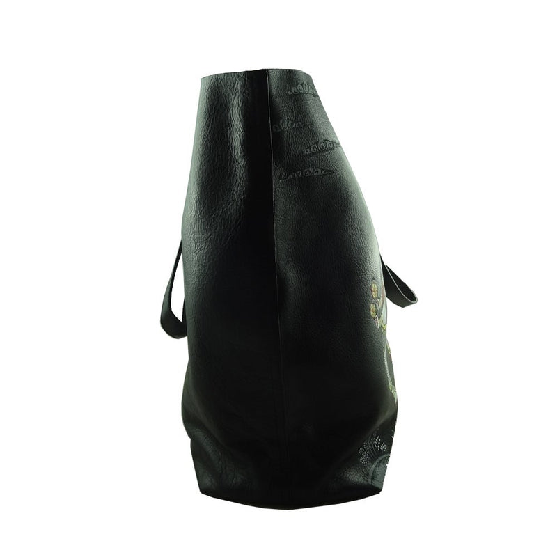 Kandarpa Haathi, BLACK TOTE BAG-Vegan Fabric Laptop Bags/Totes