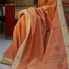 KOLUM - Orange & Pink Handwoven Cotton Saree-Jiyo - Sarees