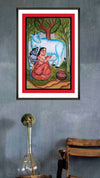 Krishna Bengal Pattachitra Painting