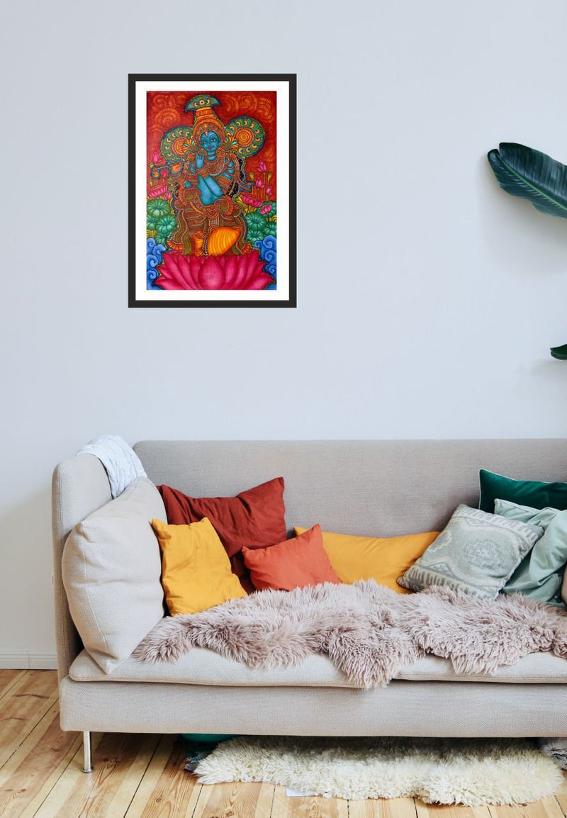 Buy Krishna Kerala Mural Painting