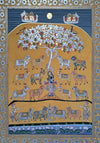 Buy Krishna Pichwai Painting by Shehzaad Ali Sherni