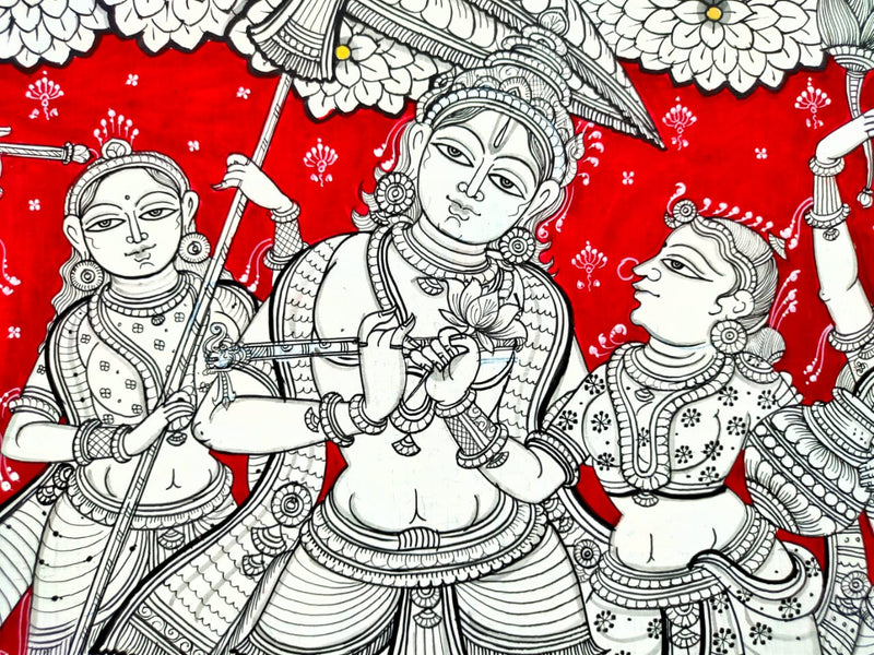 Buy Online Krishna Raas Leela Pattachitra Painting by Purusottam Swain