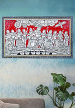 Krishna Raas Leela Pattachitra Painting for sale