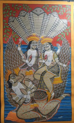 Lakshmi Narayan Handpainted Art work