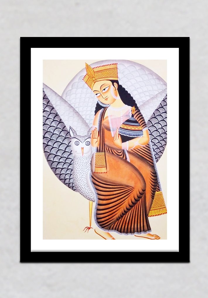 Laxmi Kalighat Painting by Manoranjan Chitrakar