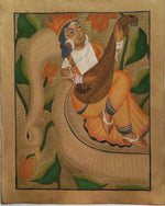 Kalighat handpainted art of maa Saraswati