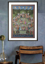 Maha Raas Shreenathji Pichwai Painting