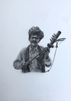 The Ravanhatha Player in Miniature Painting by Mohan Prajapati