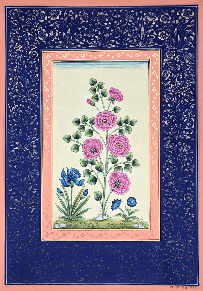 The Blooming Beauty in Miniature Painting by Mohan Prajapati