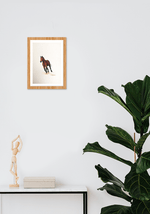 A Swift Horse in Miniature Painting by Mohan Prajapati