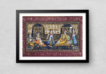Music in the Court in Miniature Painting by Mohan Prajapati
