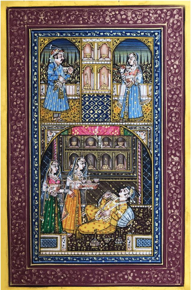 The Royals in Miniature Painting by Mohan Prajapati