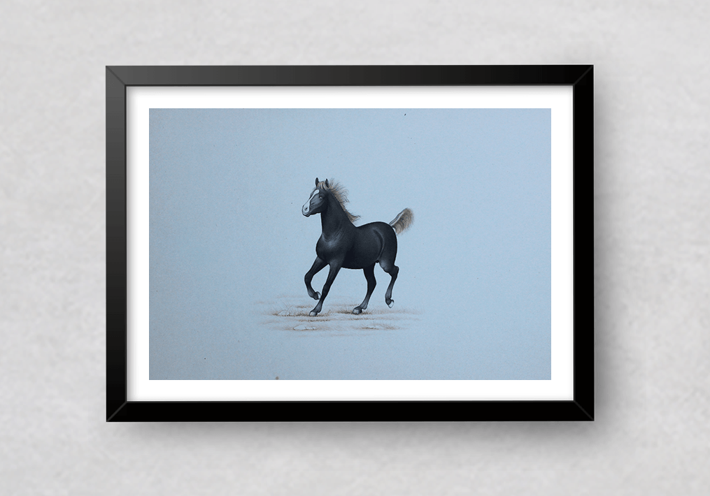 Buy Horse Miniature style by Mohan Prajapati