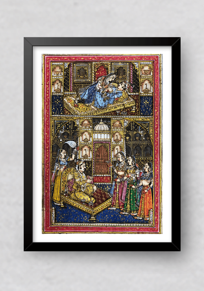 The Royal Affairs in Miniature Painting by Mohan Prajapati