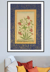 hanmade mughal flower miniature art for sale 