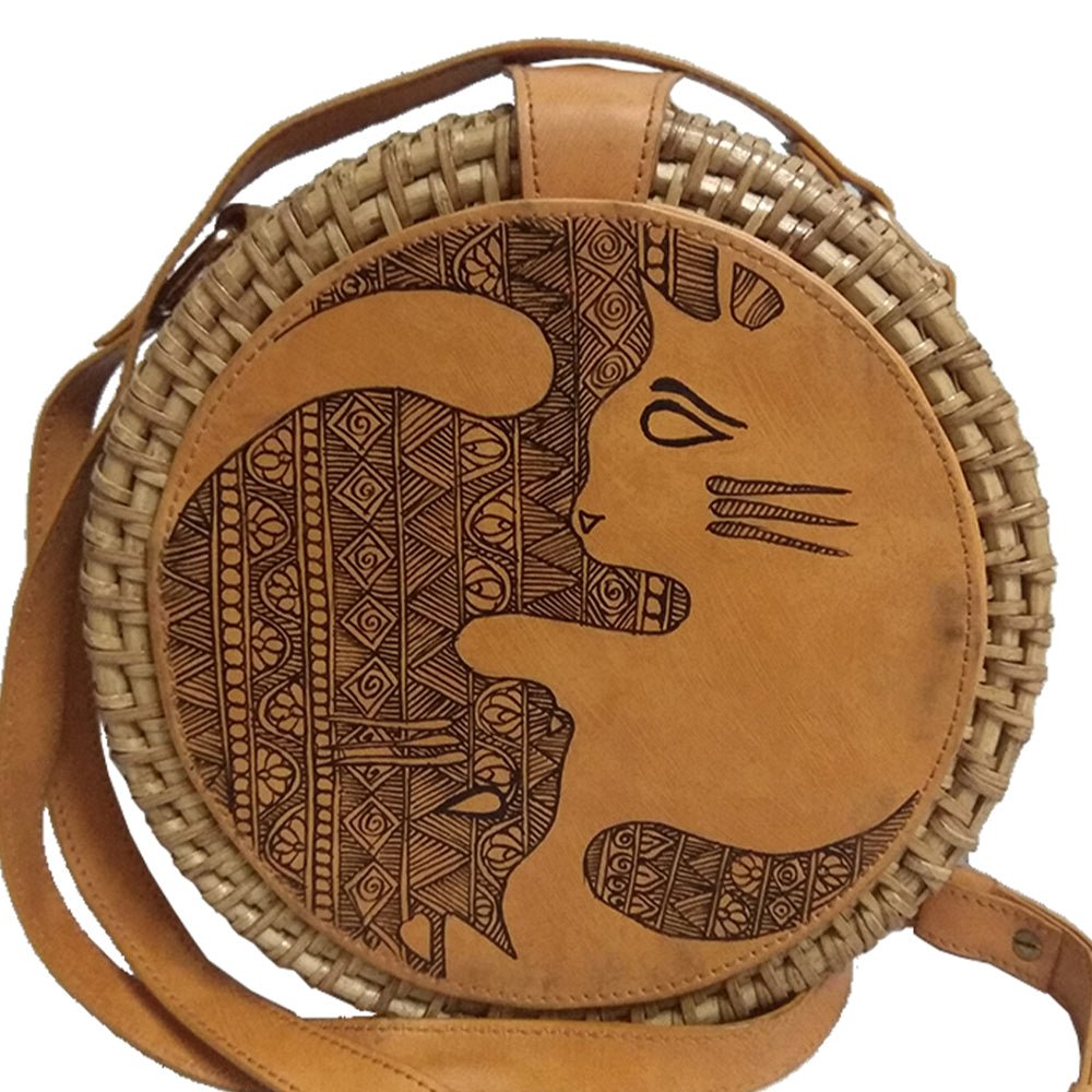 Buy Round Rattan Sling Bags | Sling Bags for Women – Habere India