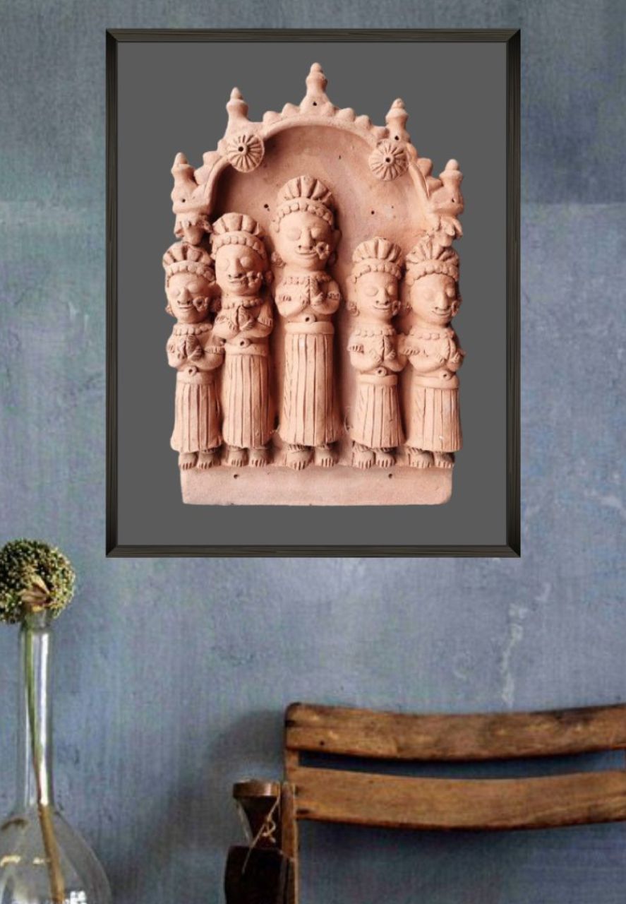 Panch Devi Etvadi Maata: Terracotta Art by Dinesh Molela-Paintings by Master Artists