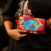 BUY GOND STYLE PEACOCKS MELODY RED SADDLE BAG