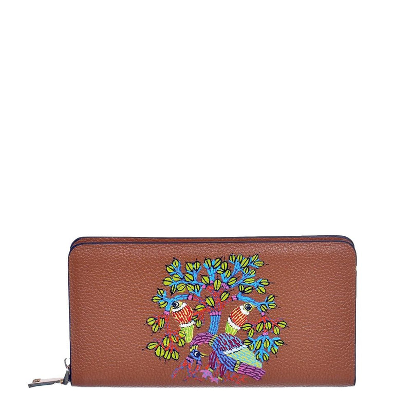 Peacocks Melody Tan Leather Wallet