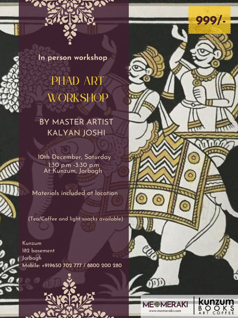 10th December: In Person, Phad Art Workshop with Kalyan Joshi at Kuzum, Jorbagh, Delhi