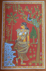 Buy Radha cheriyal scroll painting
