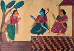 Rama, Laxmana & Sita At Vanvas Chitrakathi  Painting