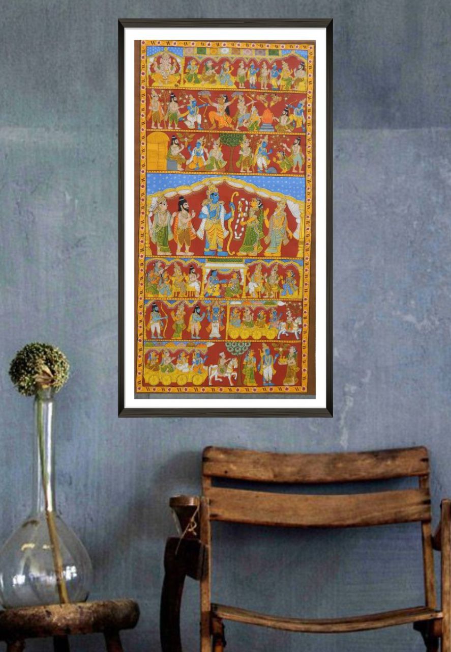Ramayana cheriyal scroll Artwork