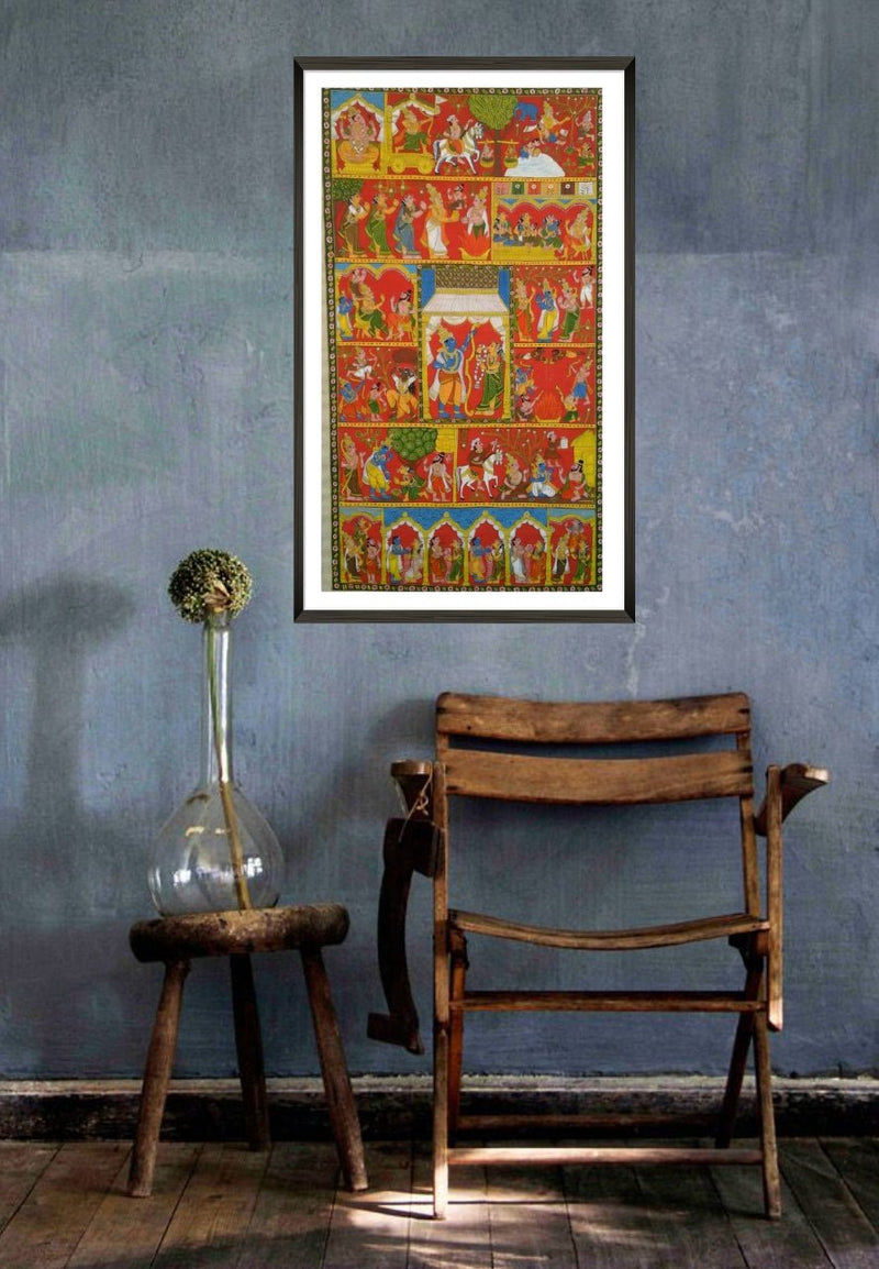 Shop Ramayana cheriyal scroll Art