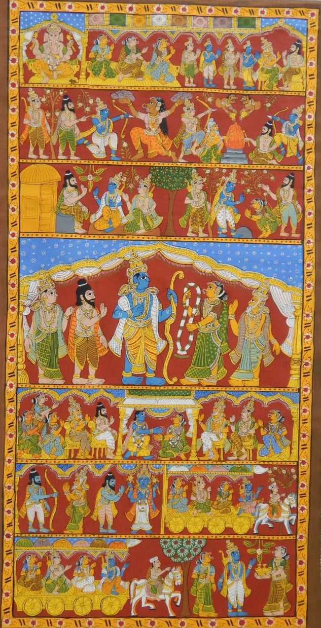 Ramayana cheriyal scroll Artwork for sale