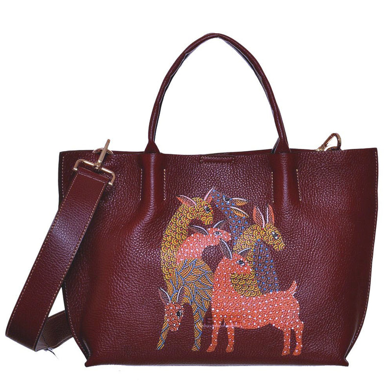 Return to the Root Maroon Tote