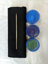 ROGAN ART KIT - Set of 6 colours handmade by the artist and kalam and cloth-