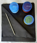 ROGAN ART KIT - Set of 3 colours handmade by the artist and kalam and cloth