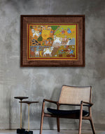 Rural Village Life : Cheriyal Scroll Painting Art Work for Sale