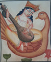 Kalighat Art of Saraswati