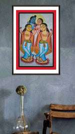 Buy Shiva Parvati Bengal Pattachitra Artwork