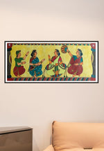 Sita with Dass and Dassi Chitrakathi art for sale