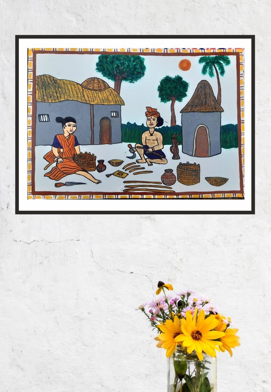 Sohrai Painting by Rukmani Devi