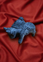 The Black Bull in Terracotta art by Dolon Kundu-