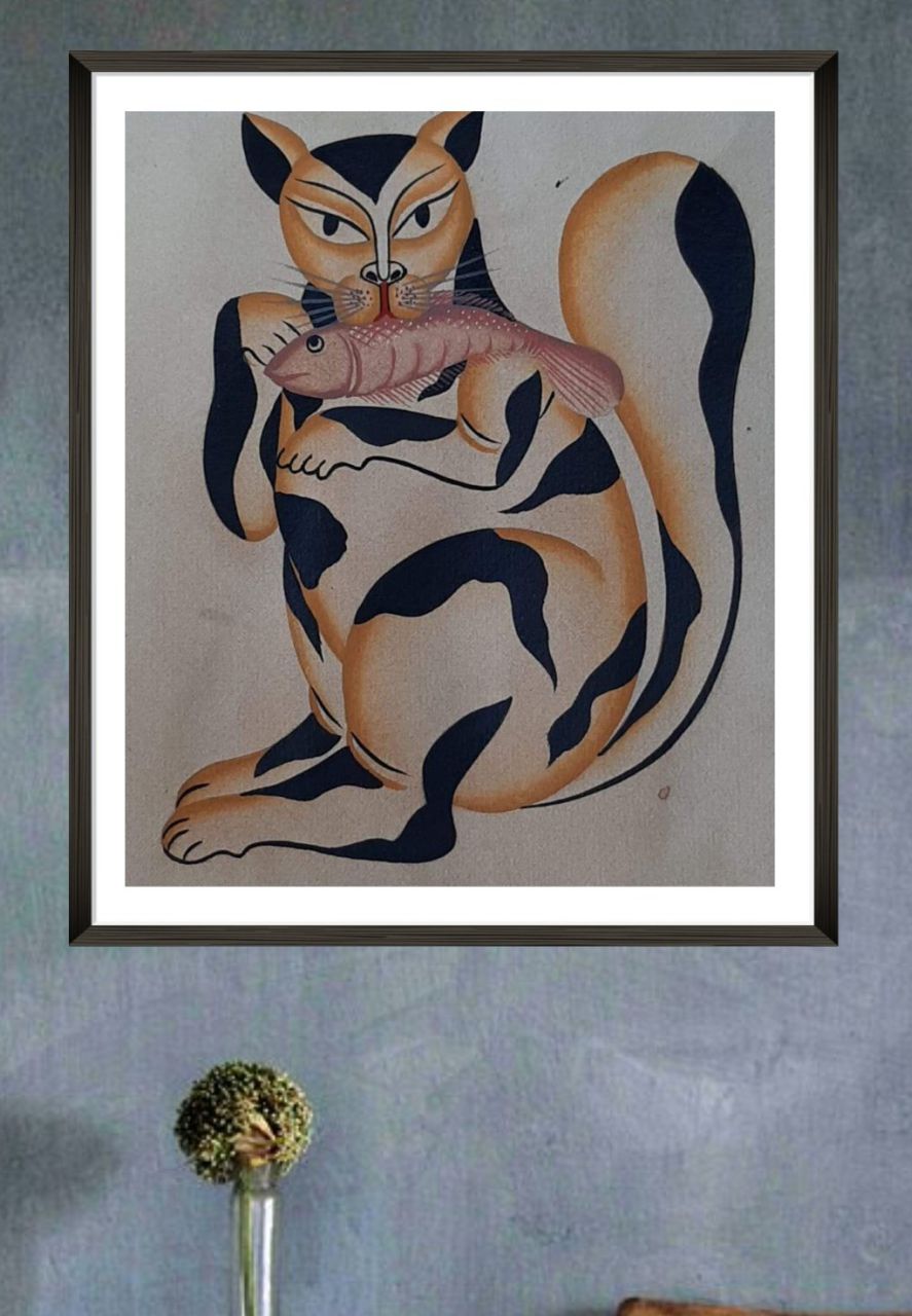 The Cat, Kalighat Art