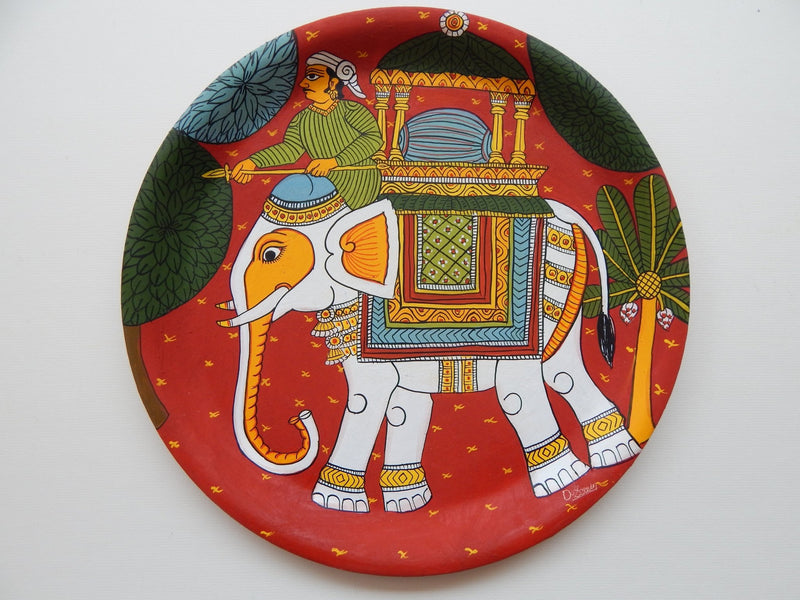 The Elephant Cheriyal Scroll Painting