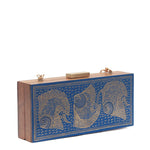 The Fish Handpainted Wooden Clutch